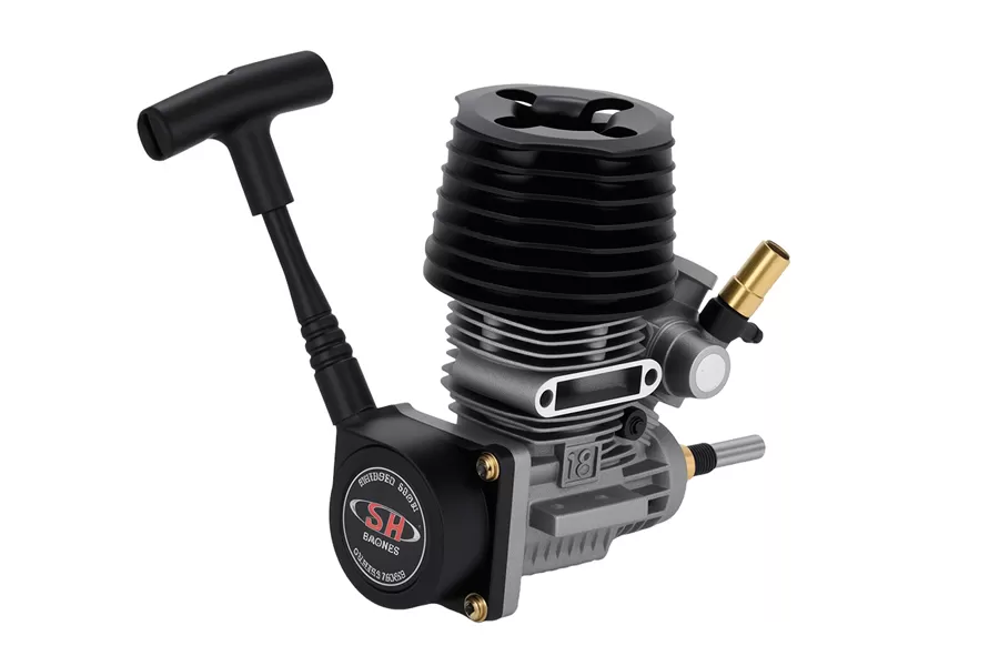 . 18(2.74cc) SG 샤프트/풀 스타터/글로우 플러그/1/10 니트로 RC 자동차 용 슬라이드 카브가있는 측면 배기 엔진 # P0014