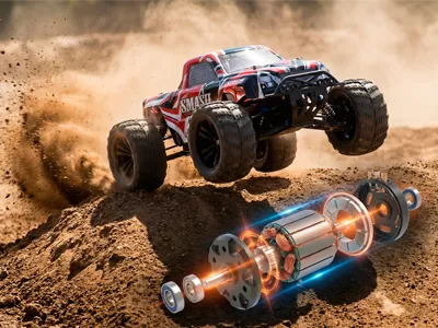 RC 전기 모터 구성 요소에 깊은 다이빙