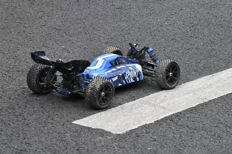 10 스케일 4WD 오프로드 전기 RC 버기 2.4G 브러시 고속 RTR # RH1067