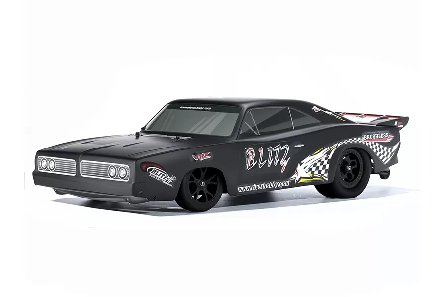 BLITZ 1/10 규모 2WD 온로드 전기 RC 드래그 카 2.4G 브러시 드 고속 RTR # RH2015