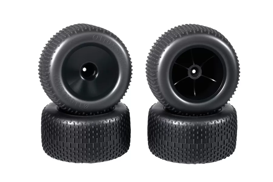 RC 타이어 12mm Hex 허브 고무 1/10 규모 RC 트럭 및 Truggy #10211