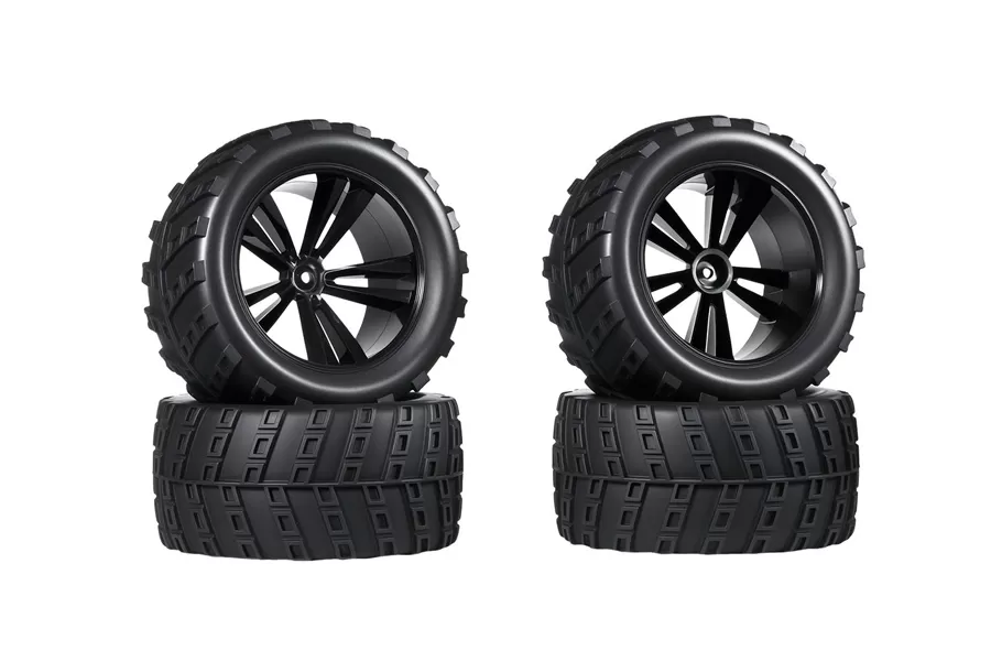 RC 타이어 12mm Hex 허브 고무 1/10 규모 RC 트럭 #10563