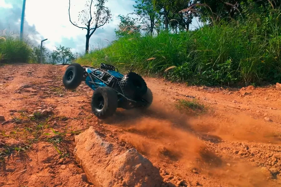 10 스케일 4WD 오프로드 전기 모래 버기 2.4G 브러시리스 고속 RTR # RH1062