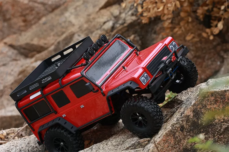 10 스케일 4WD 오프로드 전기 RC 크롤러 2.4G 5CH 3-in-1 트레일 RC RTR # RH1055