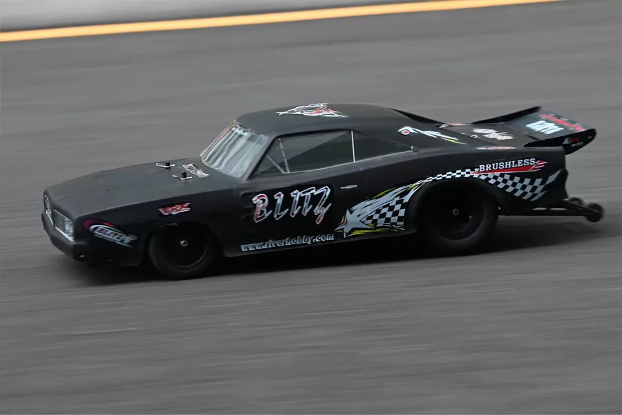 10 스케일 2WD 온로드 전기 RC 드래그 카 2.4G 브러시 드 고속 RTR # RH2015