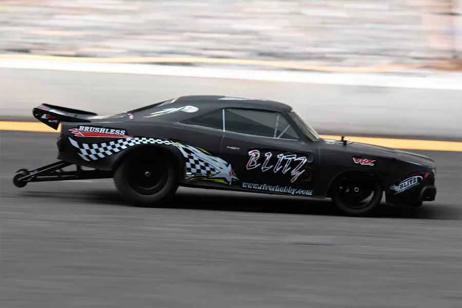 10 스케일 2WD 온로드 전기 RC 드래그 카 2.4G 브러시 드 고속 RTR # RH2015