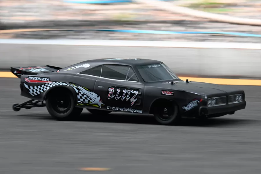 10 스케일 2WD 온로드 전기 RC 드래그 카 2.4G 브러시리스 고속 RTR # RH2016