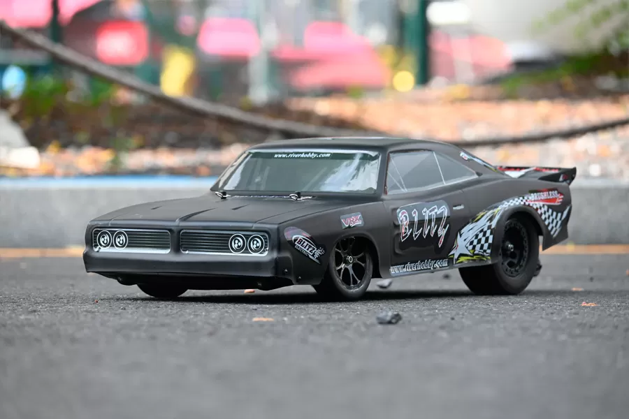 10 스케일 2WD 온로드 전기 RC 드래그 카 2.4G 브러시리스 고속 RTR # RH2016